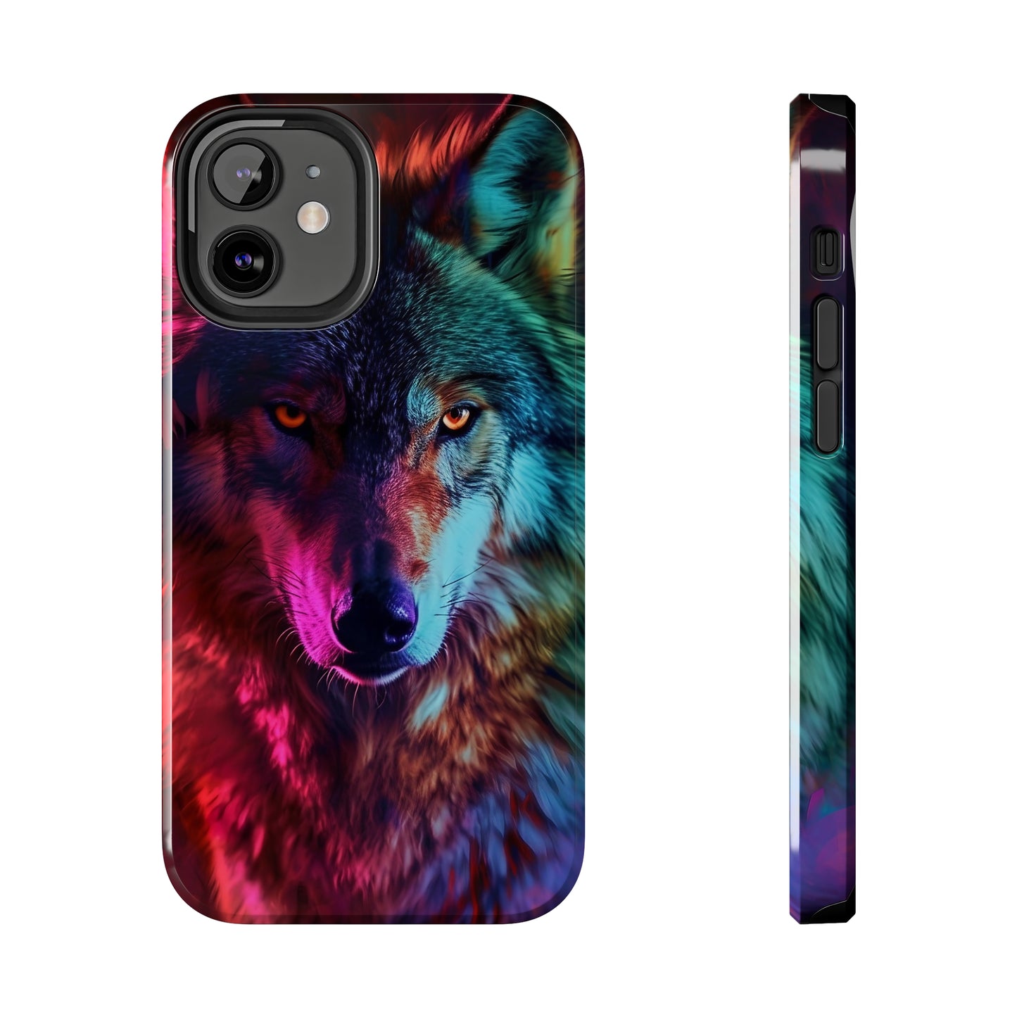 Wolf Digital print Design Tough Phone Case compatible with a large variety of iPhone models, Gift, Phone Case