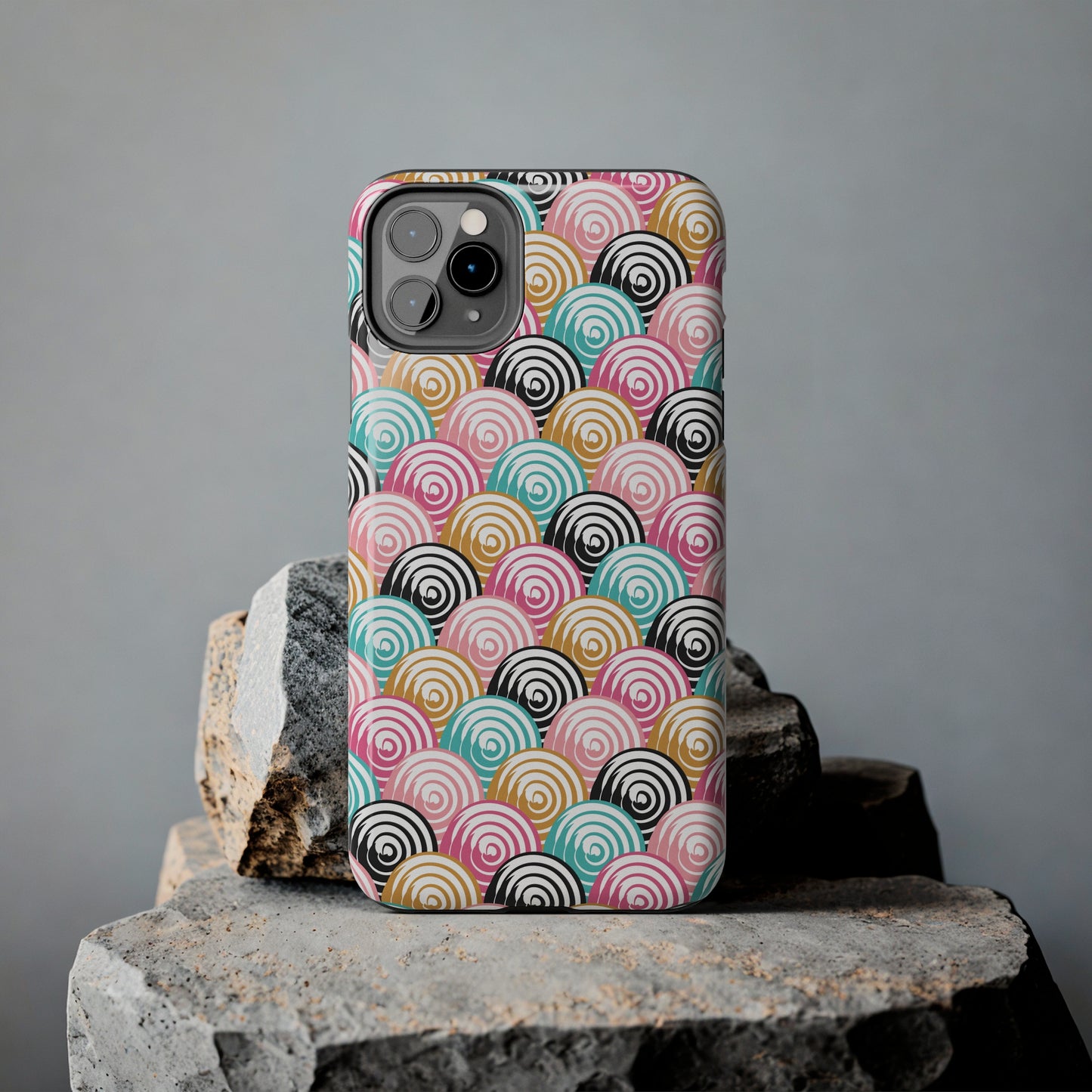 Rainbow Swirls Pattern design Tough Phone Case compatible with a large variety of iphone models