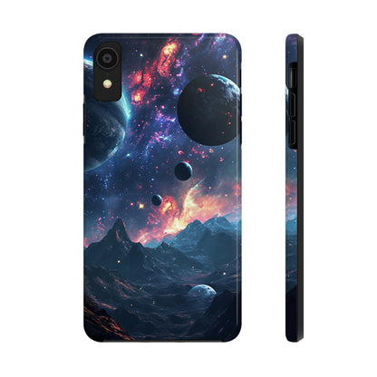 Galaxy Themed Digital print Design Tough Phone Case compatible with a large variety of iPhone models, Gift, Phone Case