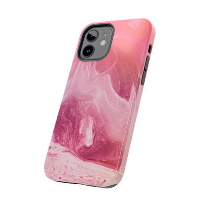 Pink Marble Design Tough Phone Case compatible with a large variety of iphone models, Gift, Phone Case