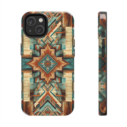 Native American Pattern Design Tough Phone Case compatible with a large variety of iPhone models, Gift, Phone Case