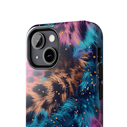 Multicolor unique leopard Pattern Design Tough Phone Case compatible with a large variety of iPhone models, Gift, Phone Case