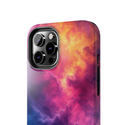 Abstract Art Colorful Nebula Design Phone Case- Lightweight, Impact Resistant Cover for iPhone 6, 6s, 12, 13, 14, 15