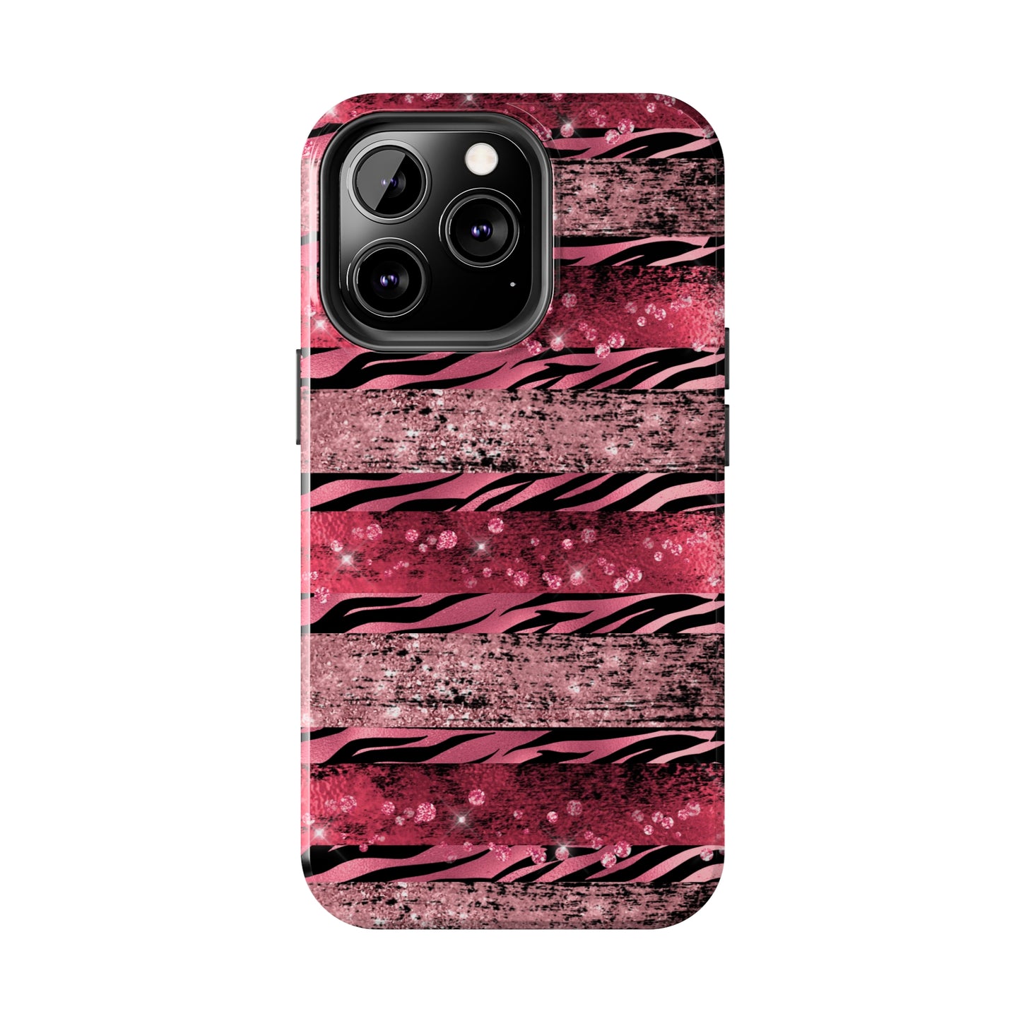 Pink Tiger Design Tough Phone Case compatible with a large variety of phone models, Gift, Phone Case