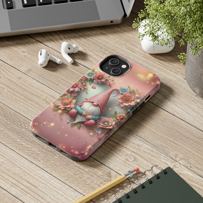 Super Cute Gnome Digital print Design Tough Phone Case compatible with a large variety of iPhone models, Gift, Phone Case