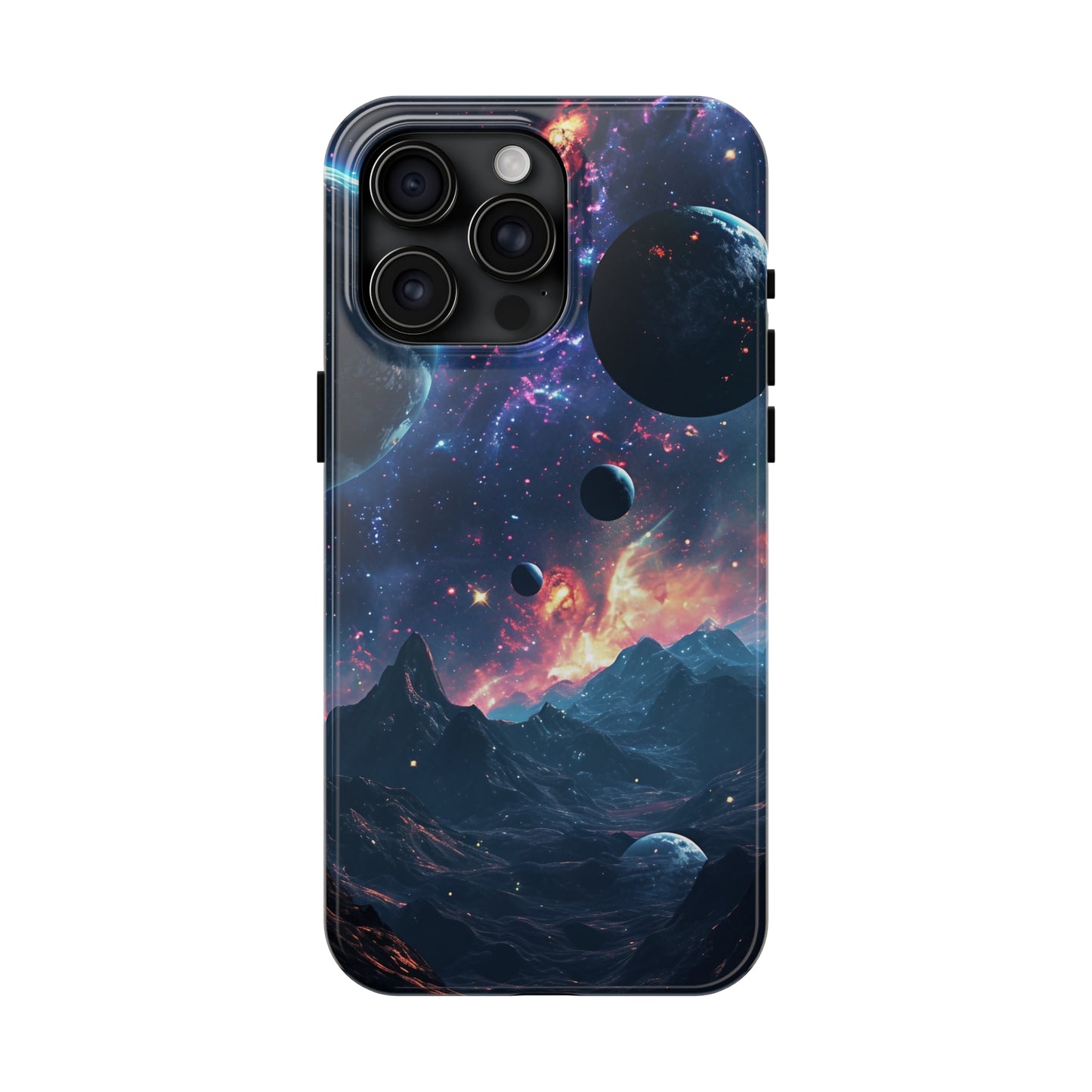 Galaxy Themed Digital print Design Tough Phone Case compatible with a large variety of iPhone models, Gift, Phone Case