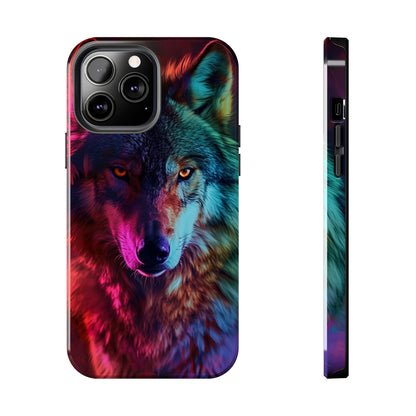 Wolf Digital print Design Tough Phone Case compatible with a large variety of iPhone models, Gift, Phone Case