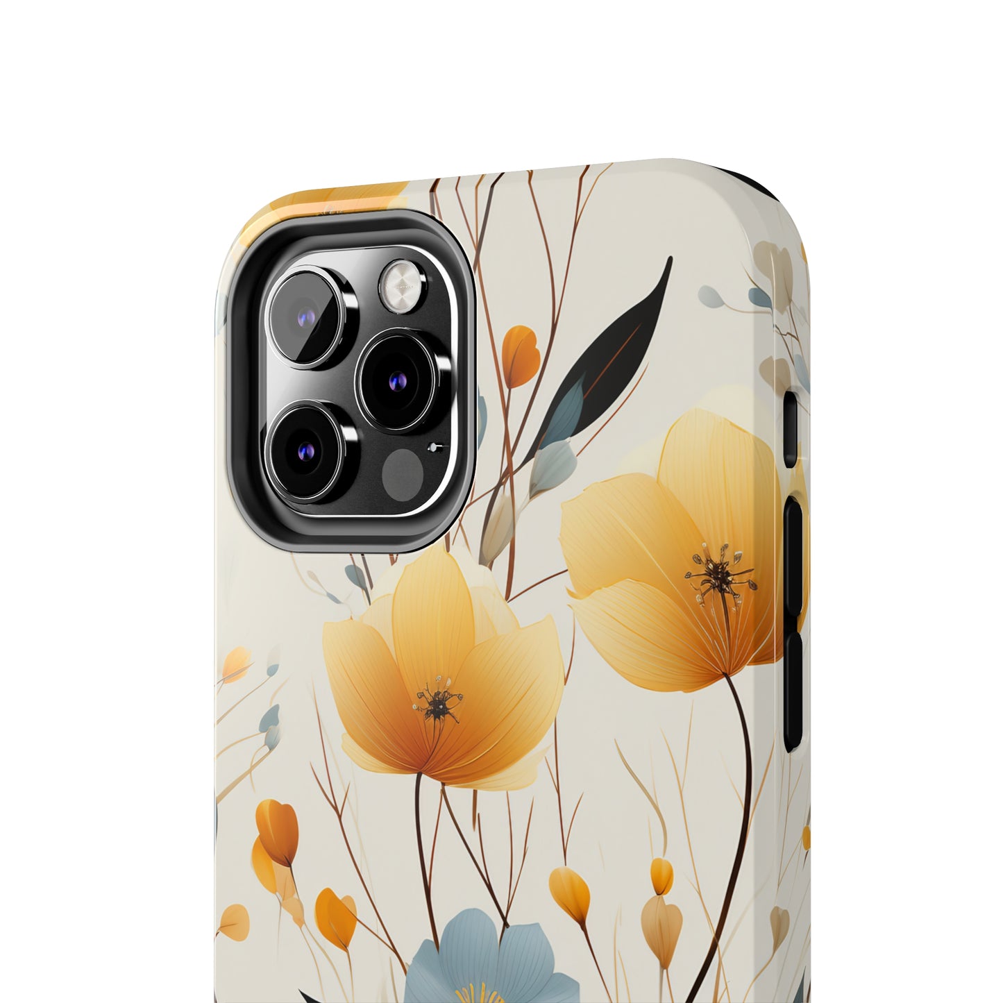 Wildflowers Muted Tones Digital print Design Tough Phone Case compatible with a large variety of iPhone models, Gift, Phone Case