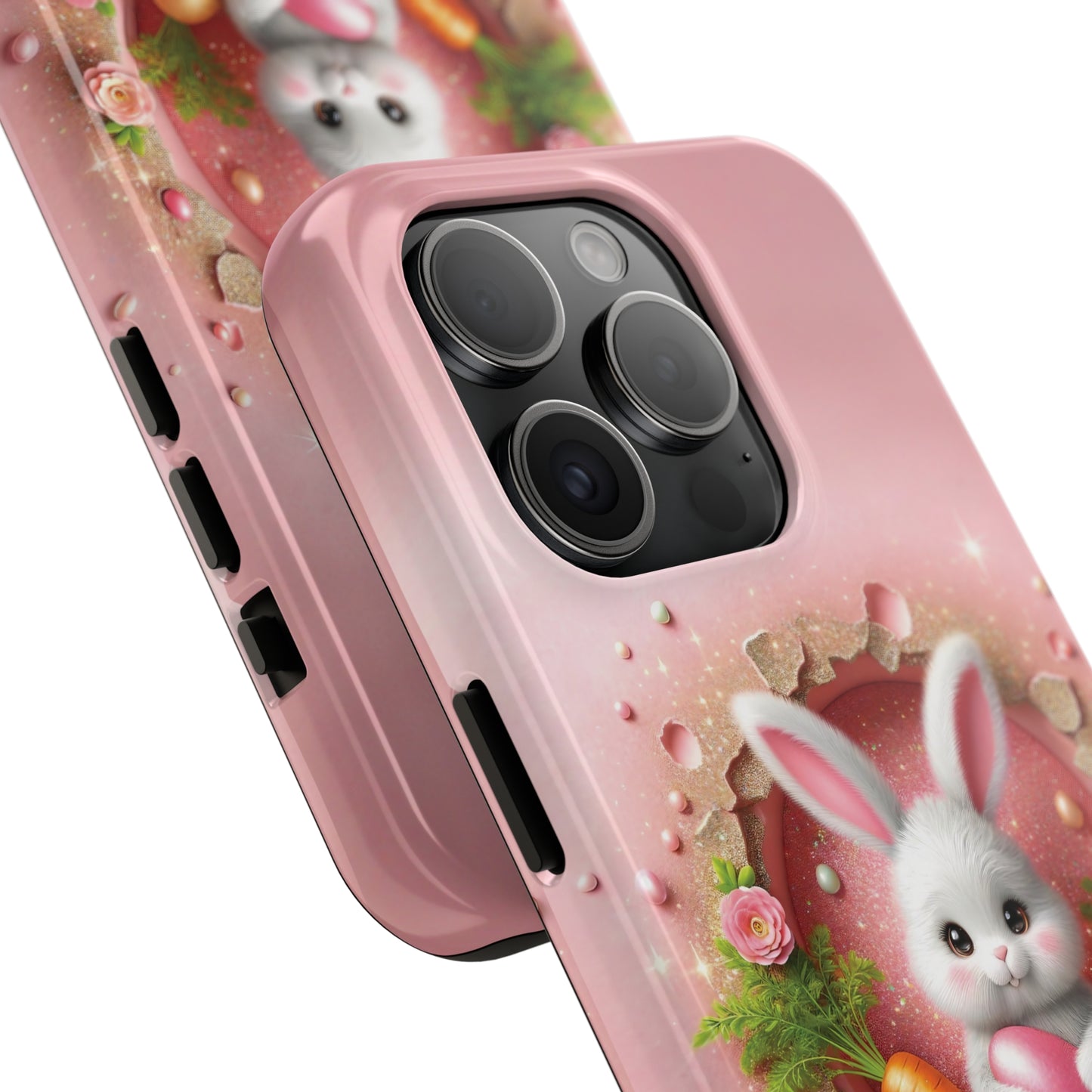 Easter Bunny Hole in the Wall design Tough Phone Case compatible with a large variety of iphone models