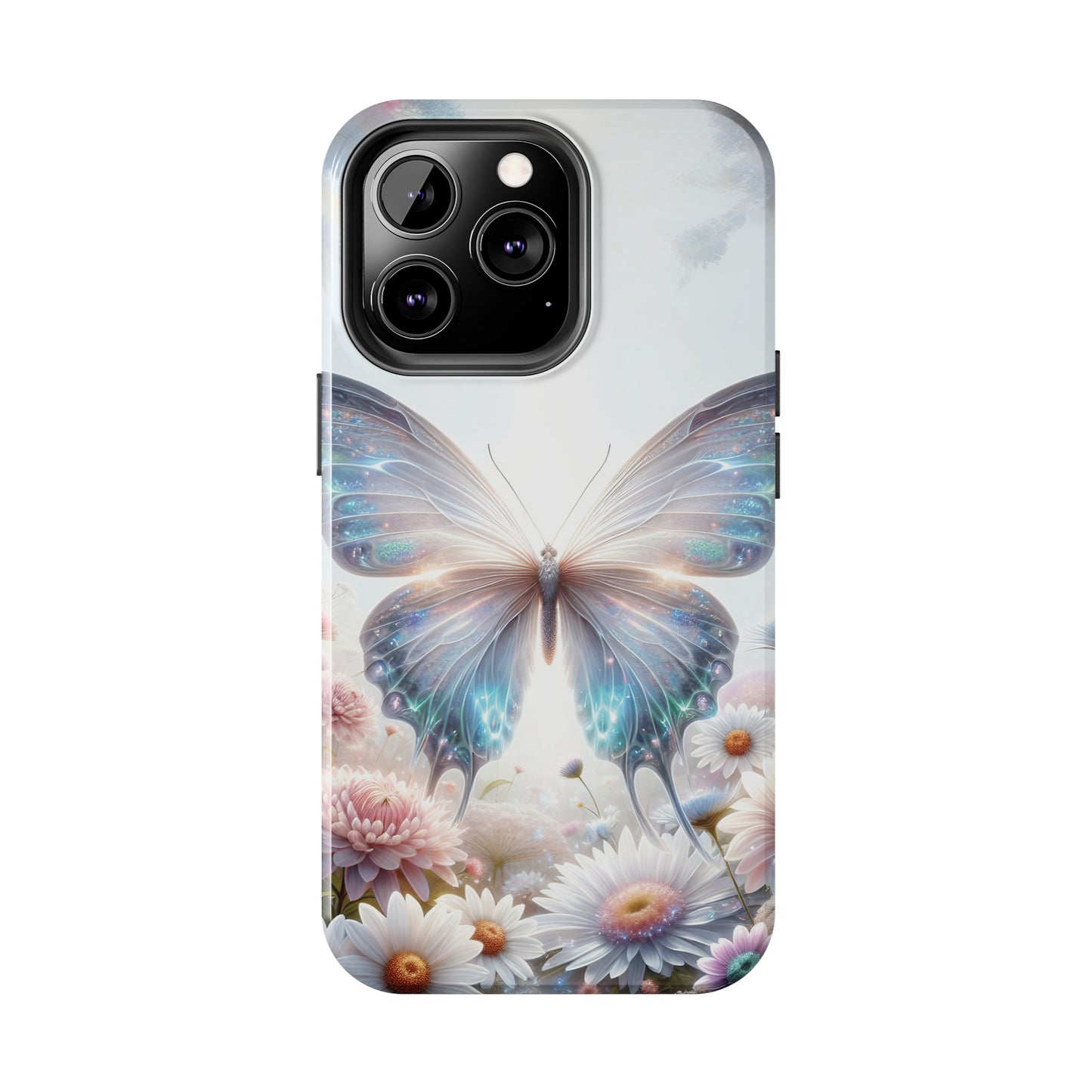 Fantasy Butterfly and Floral design Tough Phone Case compatible with a large variety of iphone models