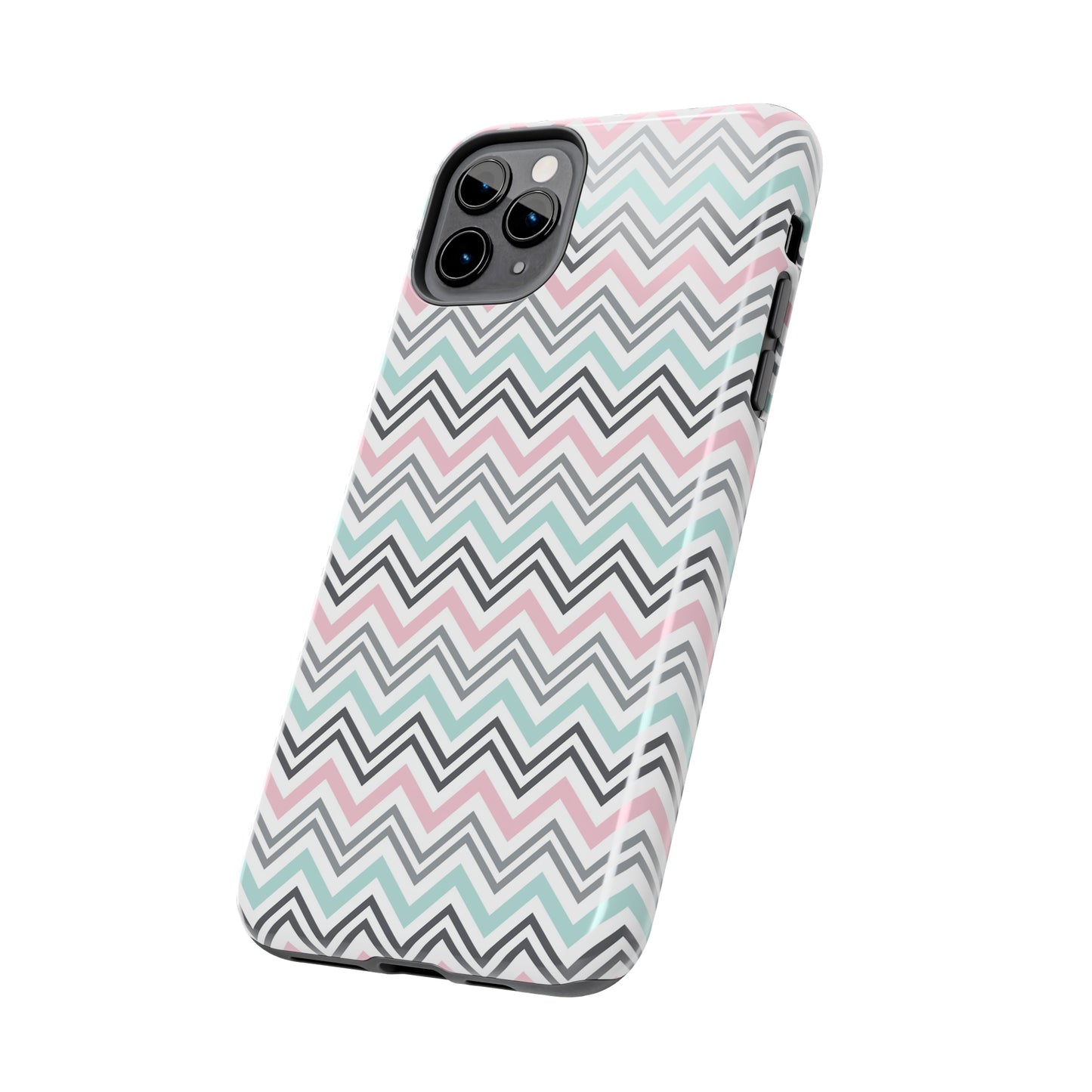 Pastel Chevron print design Tough Phone Case compatible with a large variety of iphone models