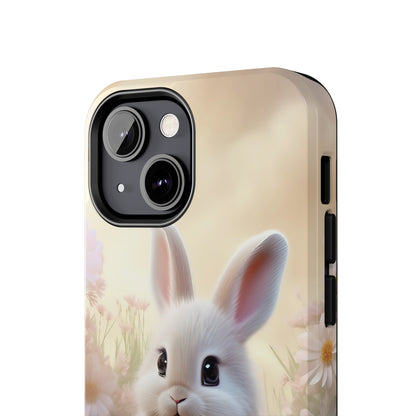 Cute Easter Bunny Pattern Design Tough Phone Case compatible with a large variety of iPhone models, Gift, Phone Case