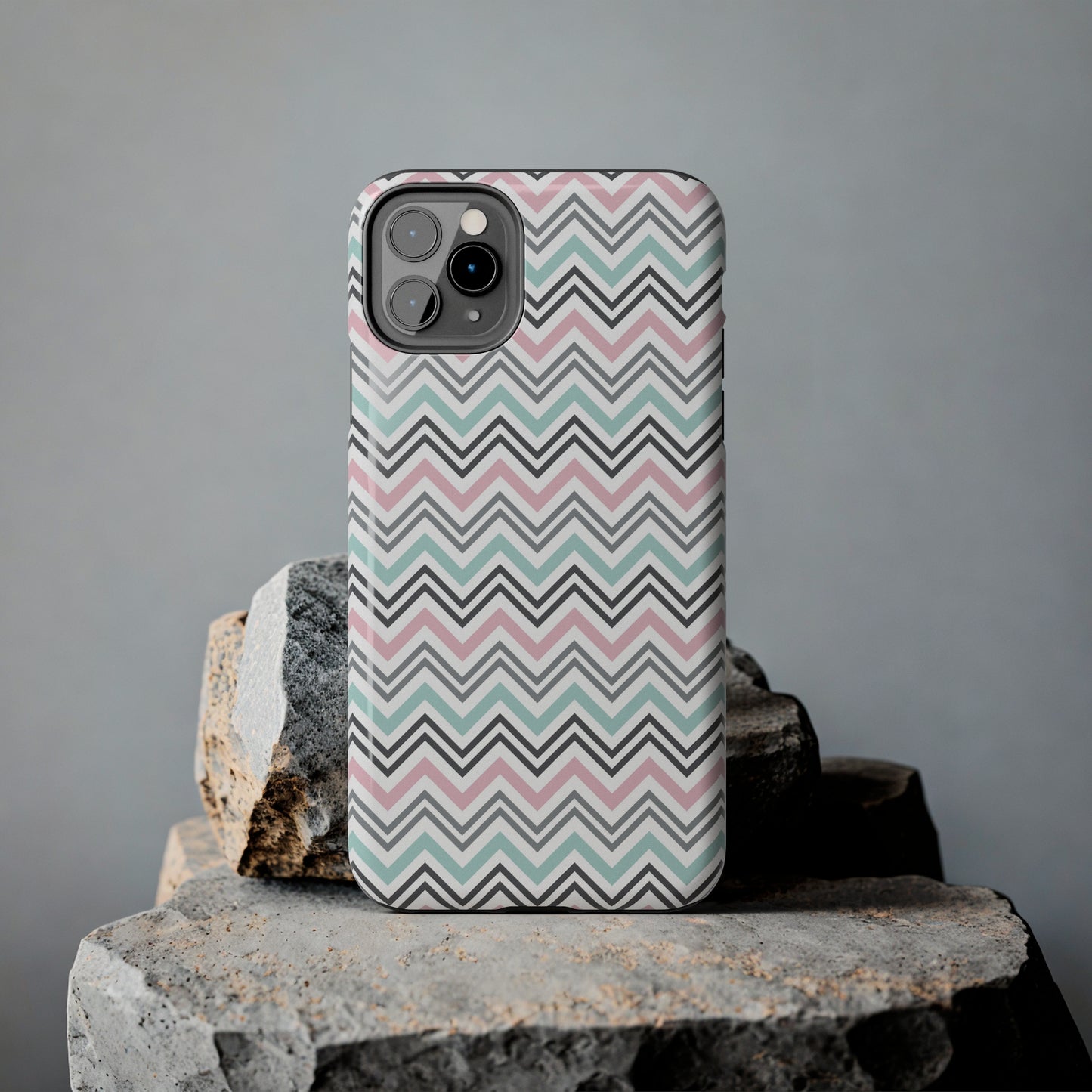 Pastel Chevron print design Tough Phone Case compatible with a large variety of iphone models