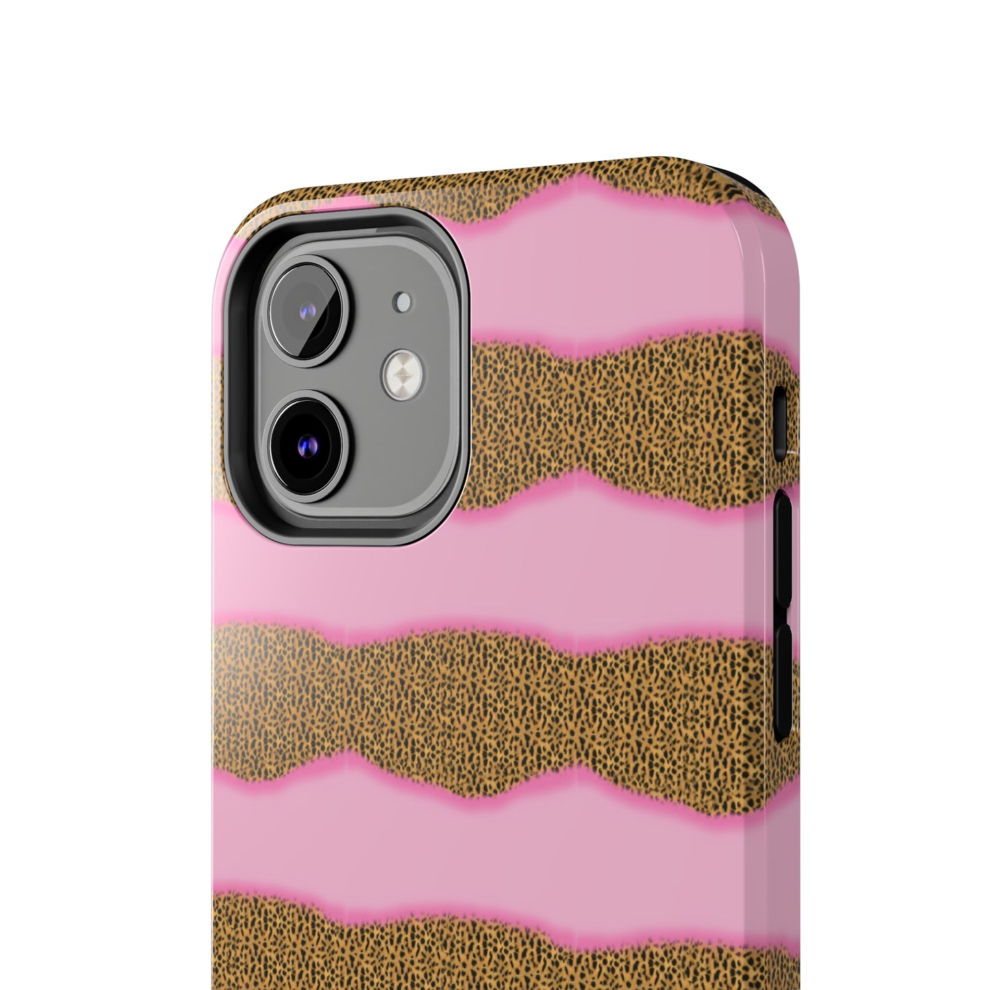 Girly Cheetah Wave Design Phone Case- Lightweight, Impact Resistant Cover for iPhone 6, 6s, 12, 13, 14, 15