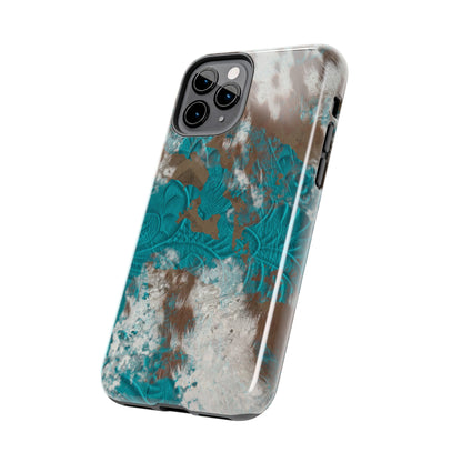 Western Cow Print Design  Phone Case- Lightweight, Impact Resistant Cover for iPhone 6, 6s, 12, 13, 14, 15