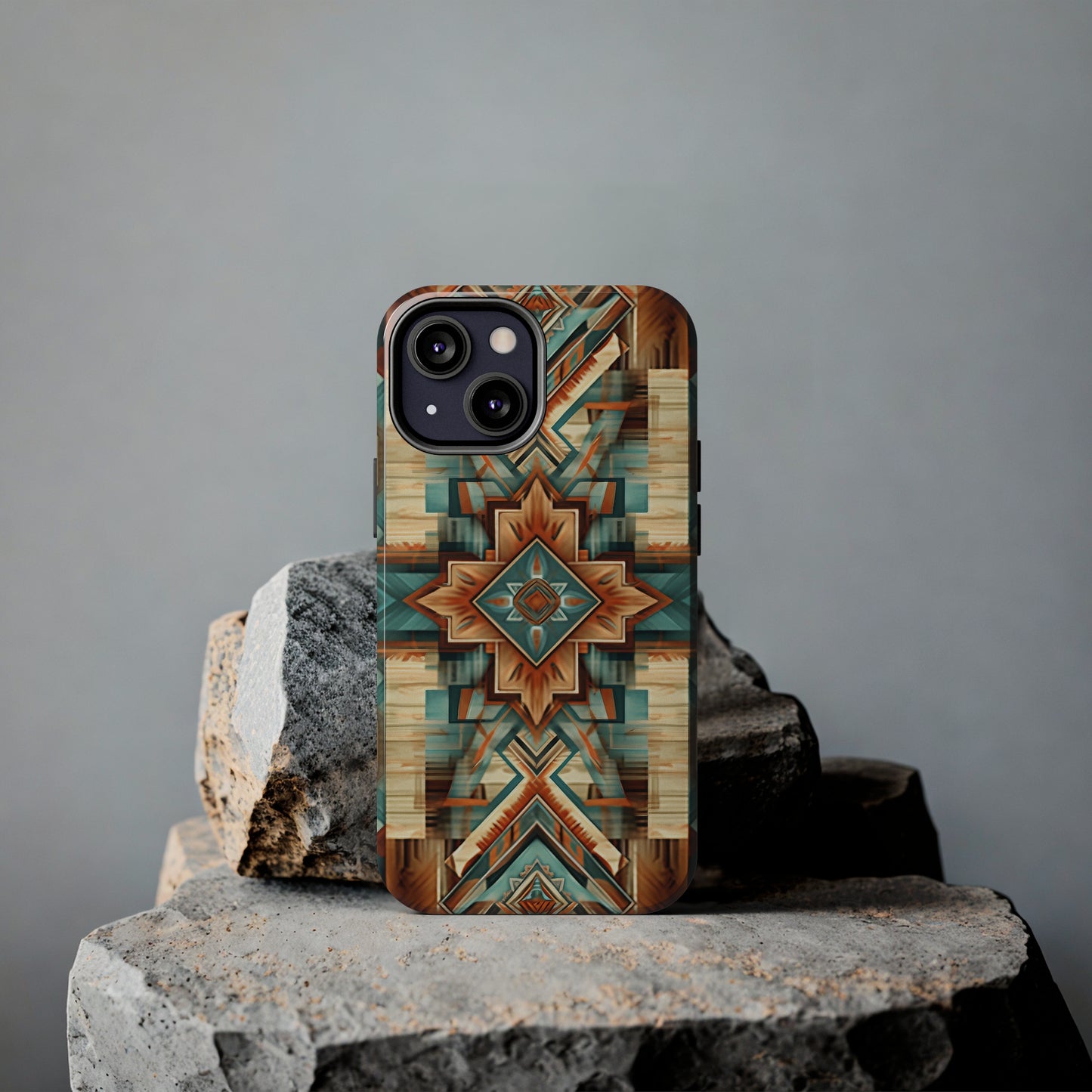 Native American Pattern Design Tough Phone Case compatible with a large variety of iPhone models, Gift, Phone Case