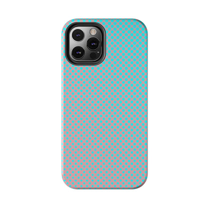 Pink and Blue Ombre Polka Dot Design Tough Phone Case compatible with a large variety of iphone models, Gift, Phone Case