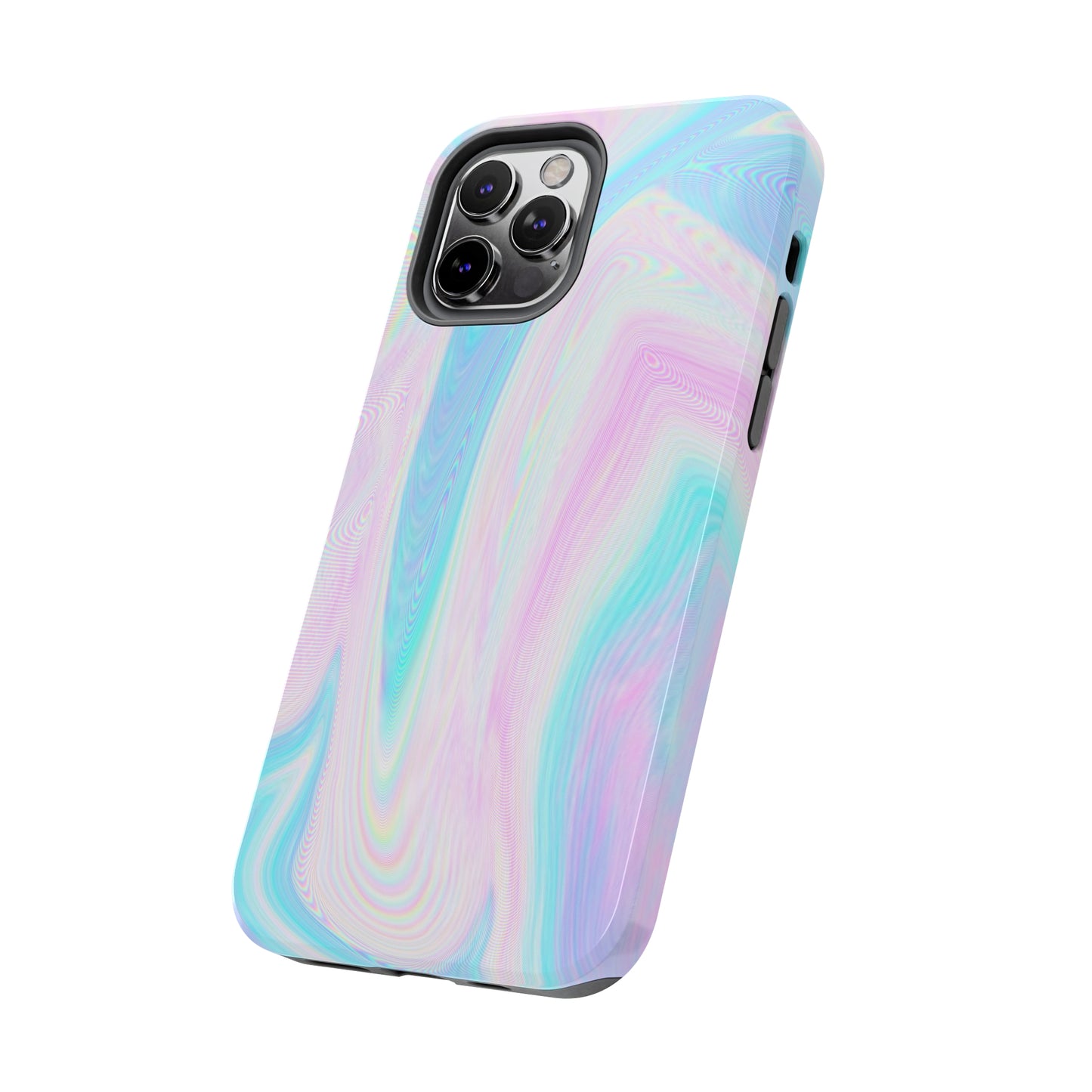 Pink and Blue Wave Design Phone Case- Lightweight, Impact Resistant Cover for iPhone 6, 6s, 12, 13, 14, 15