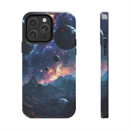 Galaxy Themed Digital print Design Tough Phone Case compatible with a large variety of iPhone models, Gift, Phone Case