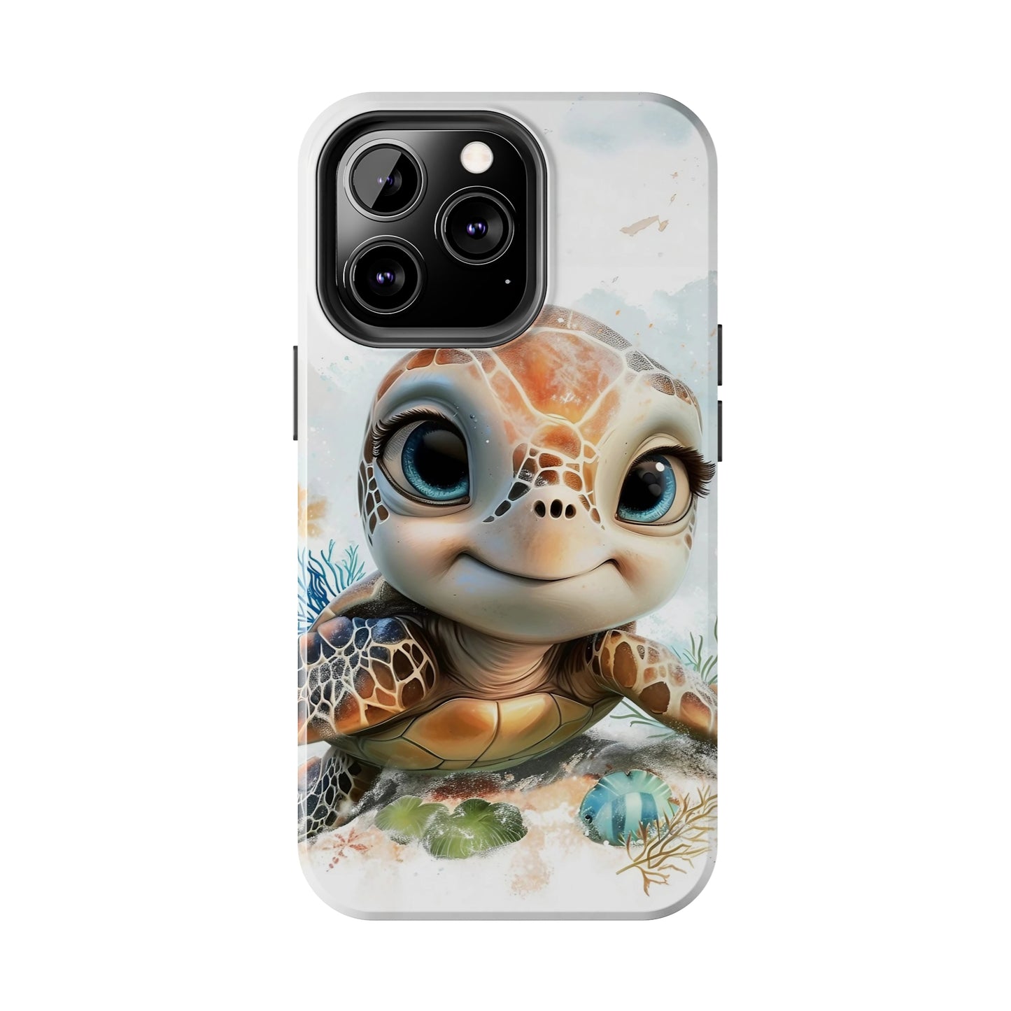 Cute Sea Turtle print Design Tough Phone Case compatible with a large variety of iPhone models, Gift, Phone Case