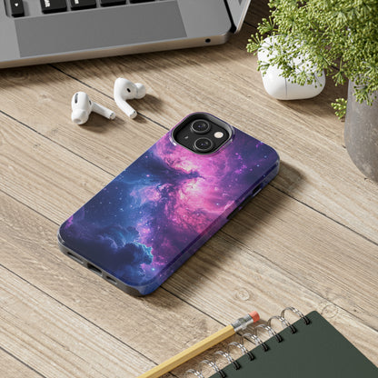 Cosmic Landscape Starry Night Design Phone Case- Lightweight, Impact Resistant Cover for iPhone 6, 6s, 12, 13, 14, 15