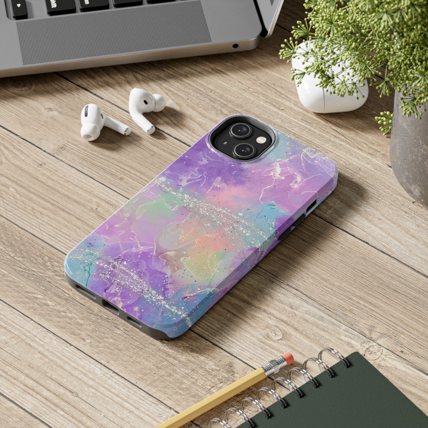 Watercolor print design Tough Phone Case compatible with a large variety of iphone models