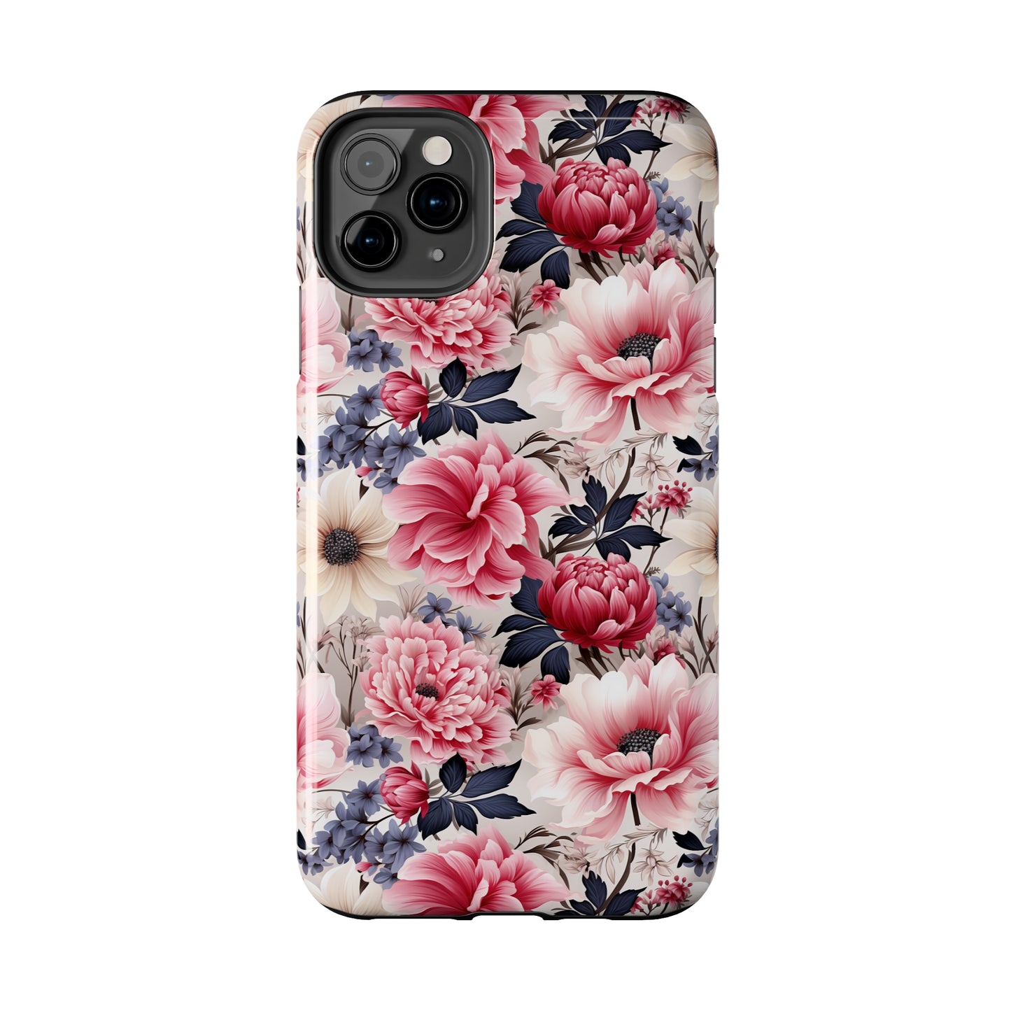 Elegant Blooms Digital print Design Tough Phone Case compatible with a large variety of iPhone models, Gift, Phone Case