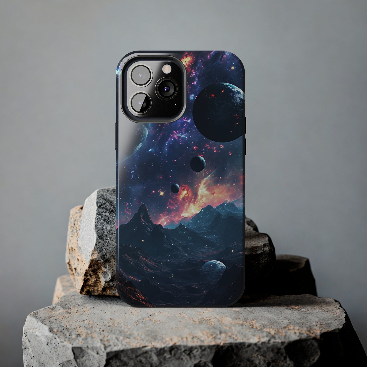 Galaxy Themed Digital print Design Tough Phone Case compatible with a large variety of iPhone models, Gift, Phone Case