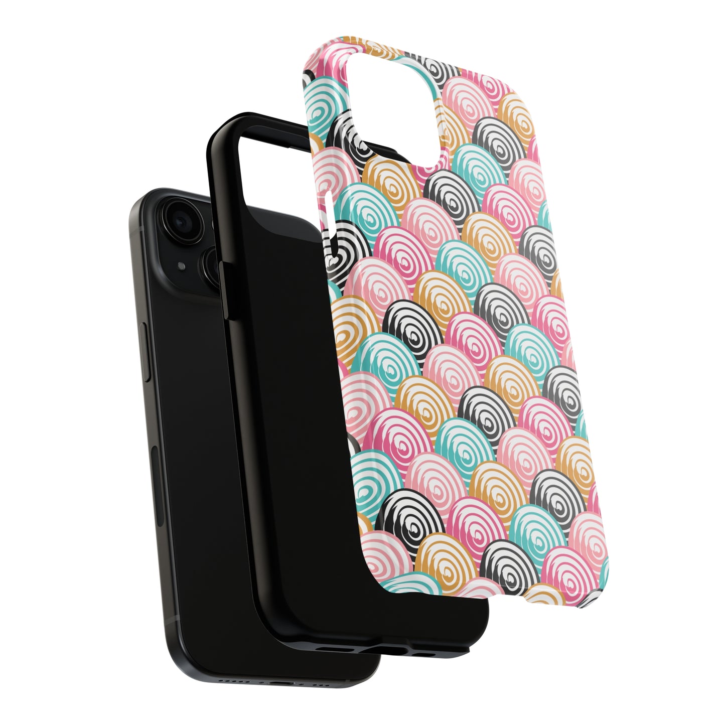 Rainbow Swirls Pattern design Tough Phone Case compatible with a large variety of iphone models