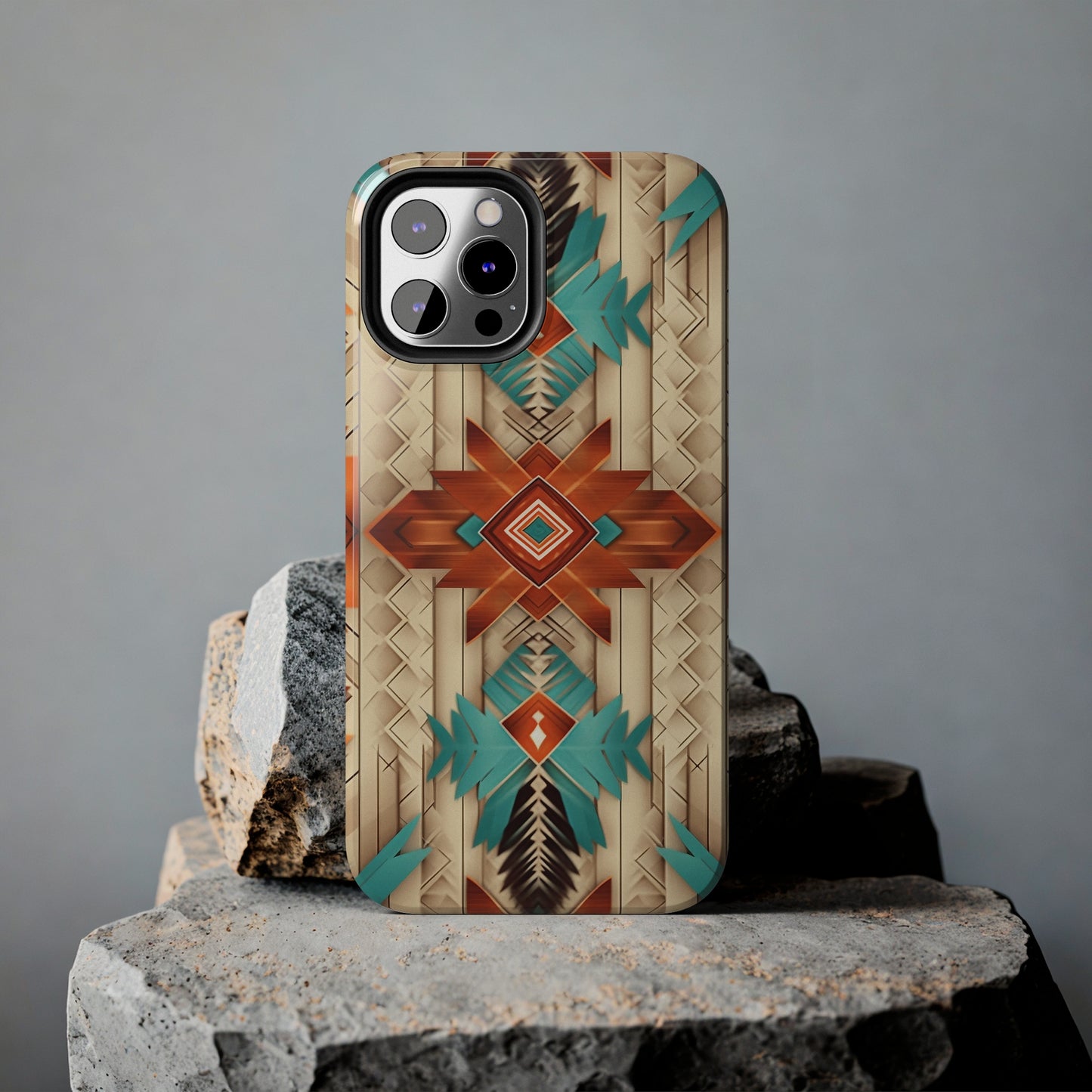 Beautiful Native American Pattern Design Tough Phone Case compatible with a large variety of iPhone models, Gift, Phone Case