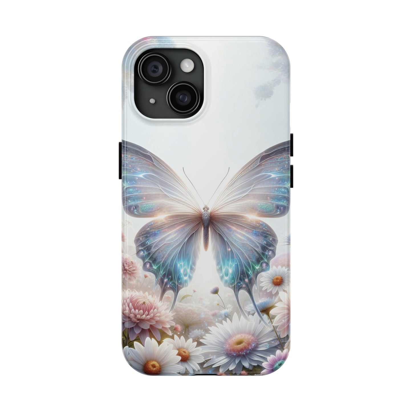 Fantasy Butterfly and Floral design Tough Phone Case compatible with a large variety of iphone models