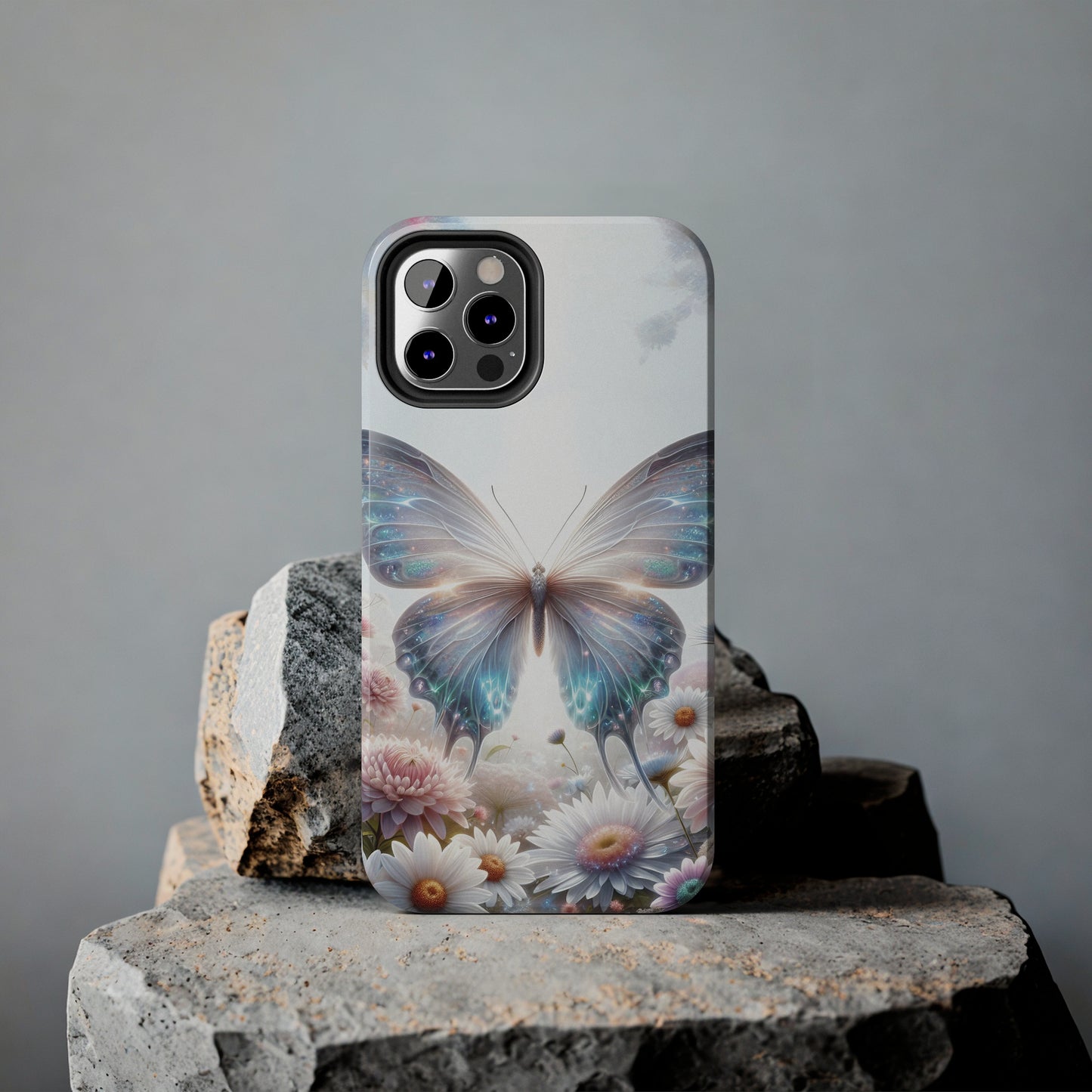 Fantasy Butterfly and Floral design Tough Phone Case compatible with a large variety of iphone models