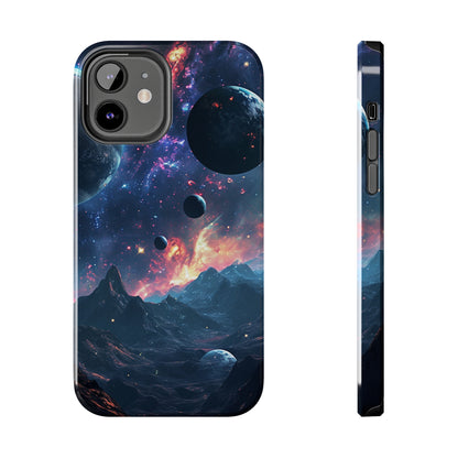 Galaxy Themed Digital print Design Tough Phone Case compatible with a large variety of iPhone models, Gift, Phone Case