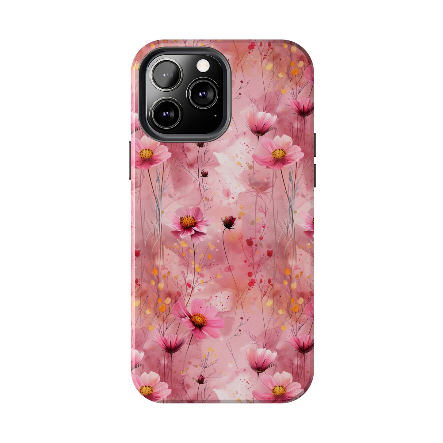 Pastel Grunge Floral pattern iPhone Case, Aesthetic Phone Cover, Artsy Floral Design, Protective Phone Cover compatible with a large variety of iPhone models, Phone Case, Gift