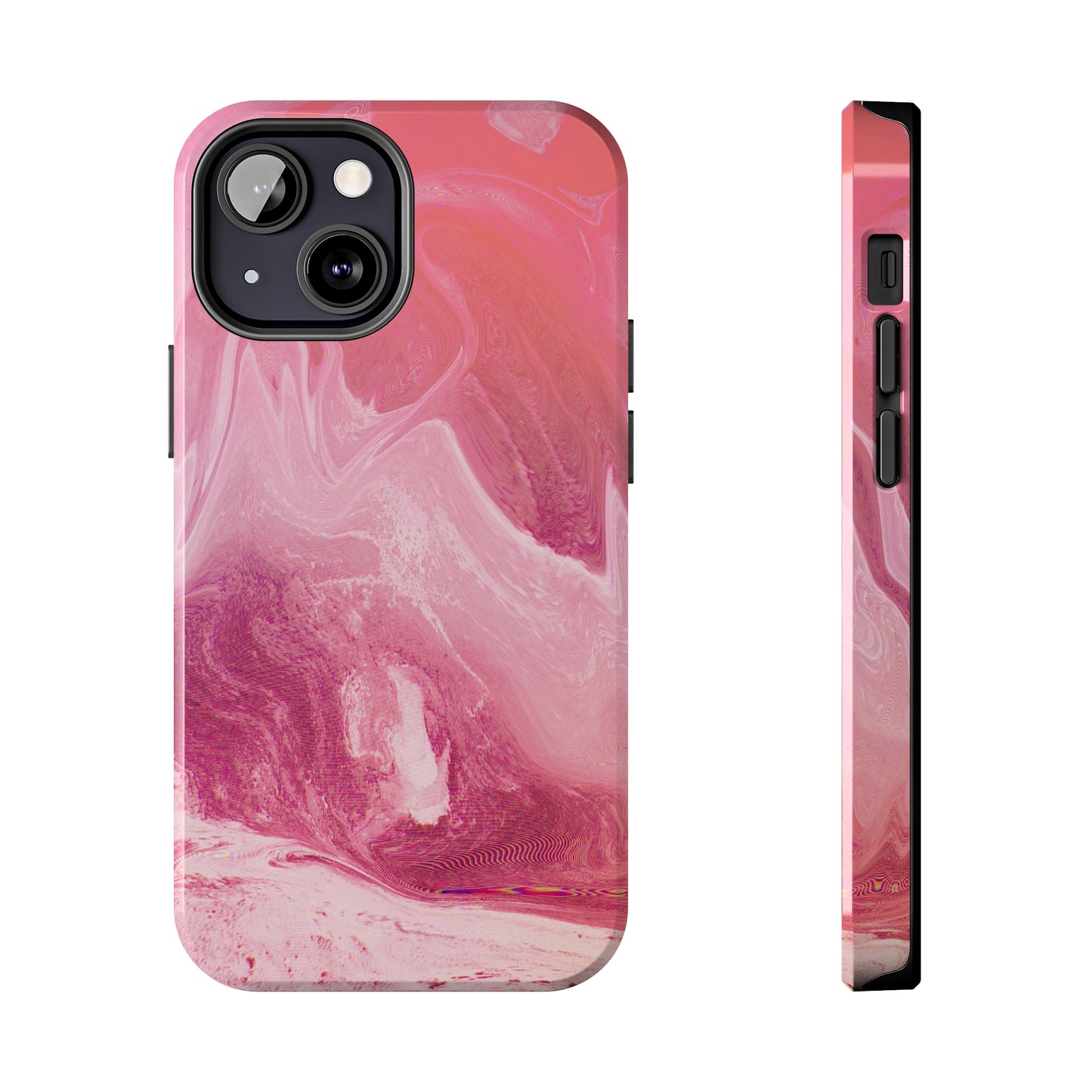 Pink Marble Design Tough Phone Case compatible with a large variety of iphone models, Gift, Phone Case