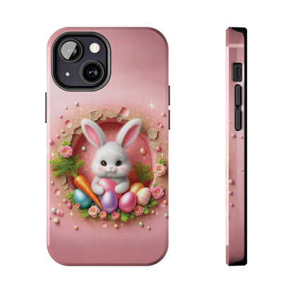 Easter Bunny Hole in the Wall design Tough Phone Case compatible with a large variety of iphone models