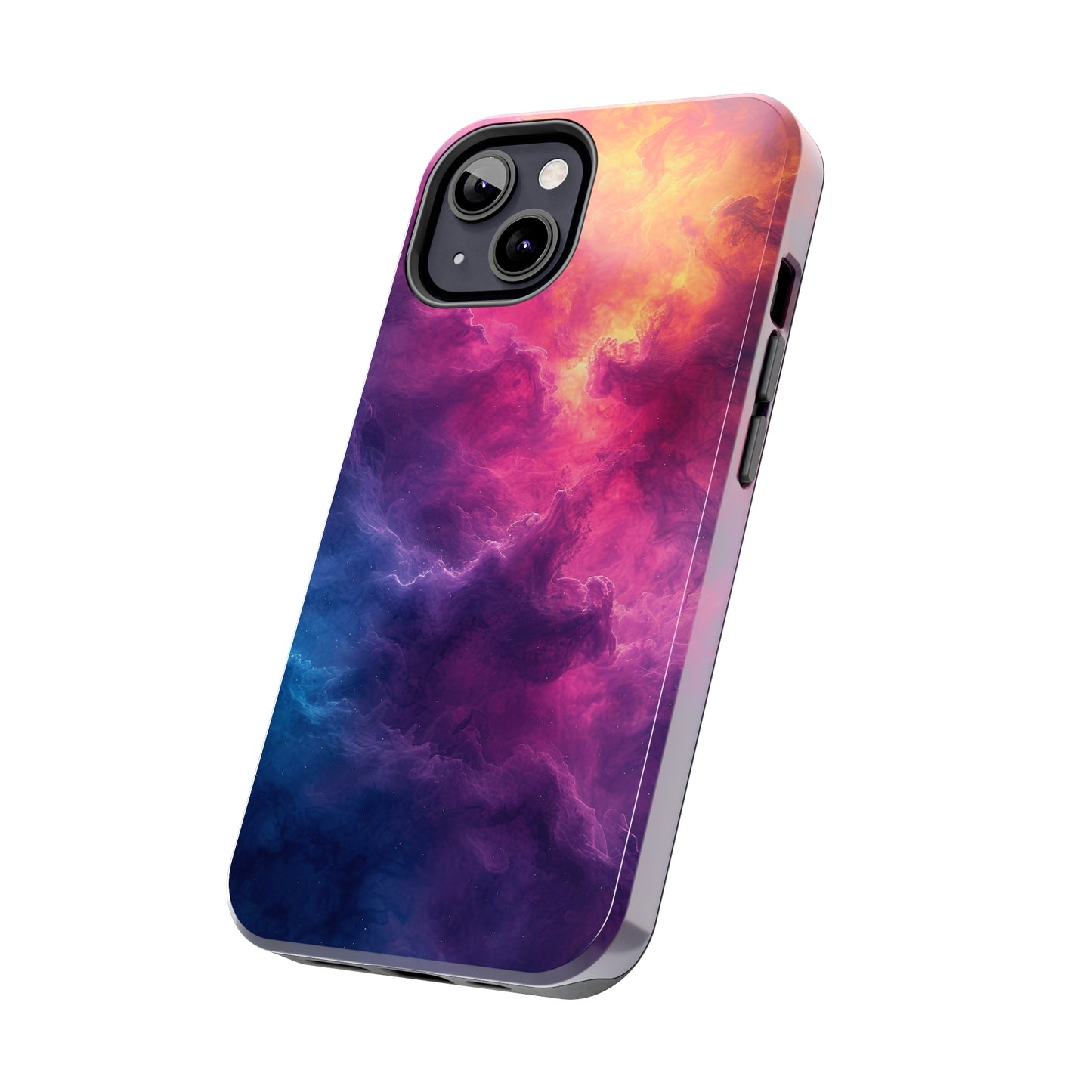 Abstract Art Colorful Nebula Design Phone Case- Lightweight, Impact Resistant Cover for iPhone 6, 6s, 12, 13, 14, 15