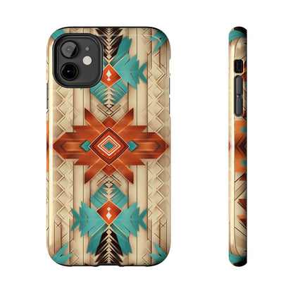 Beautiful Native American Pattern Design Tough Phone Case compatible with a large variety of iPhone models, Gift, Phone Case