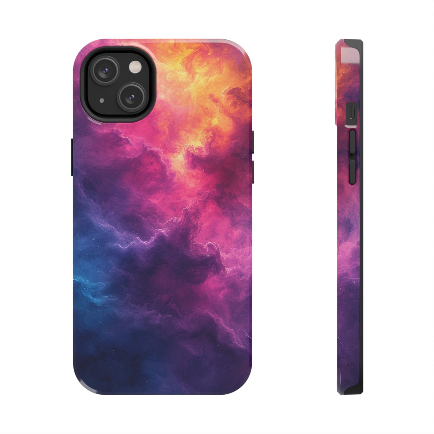 Abstract Art Colorful Nebula Design Phone Case- Lightweight, Impact Resistant Cover for iPhone 6, 6s, 12, 13, 14, 15