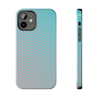 Pink and Blue Ombre Polka Dot Design Tough Phone Case compatible with a large variety of iphone models, Gift, Phone Case