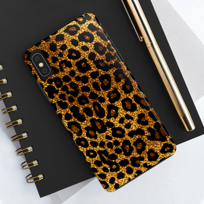 Cheetah Print design Tough Phone Case compatible with a large variety of iPhone models, Birthday Gift, Phone Case