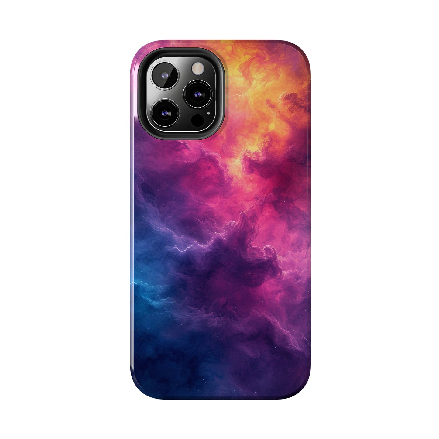 Abstract Art Colorful Nebula Design Phone Case- Lightweight, Impact Resistant Cover for iPhone 6, 6s, 12, 13, 14, 15