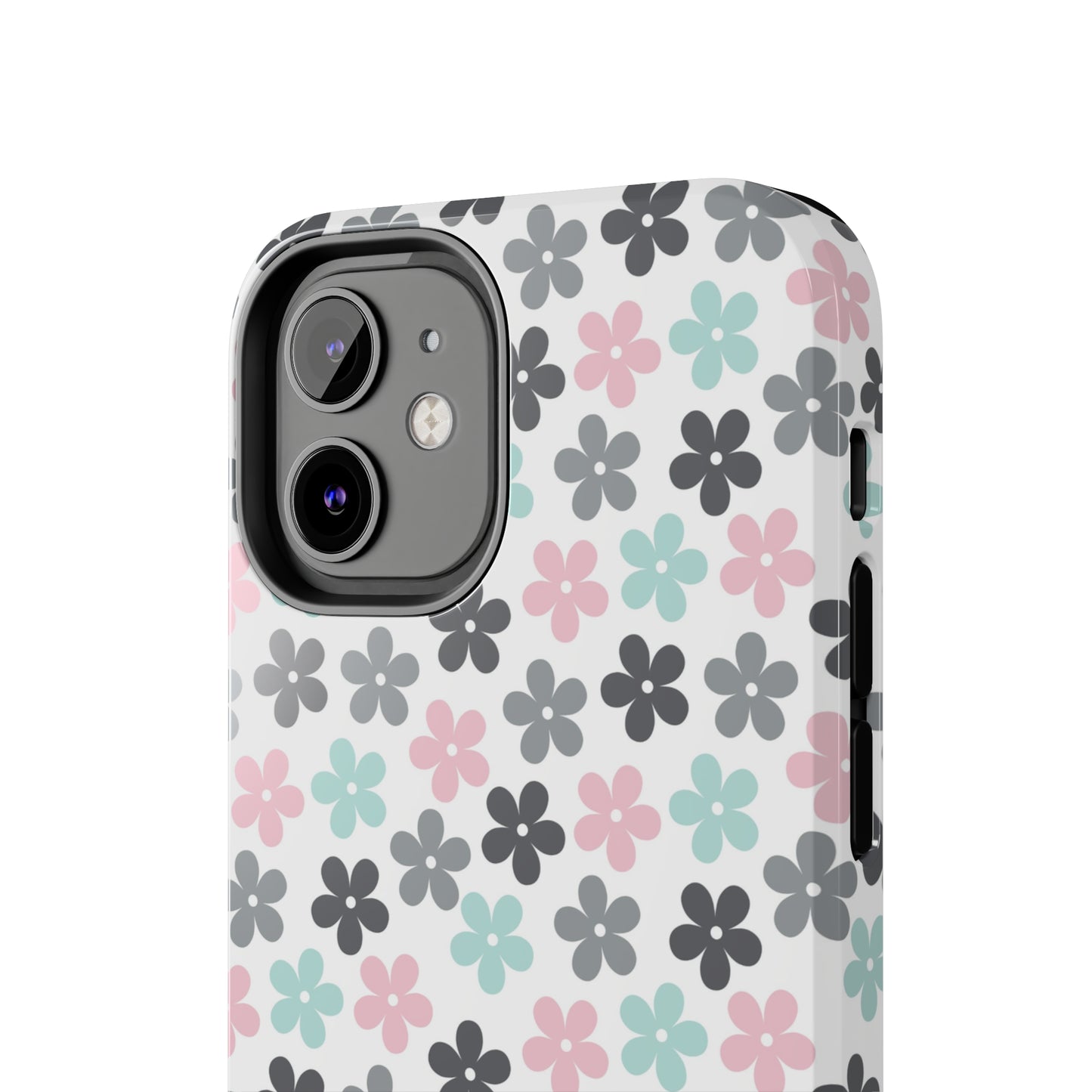 Pastel Groovy Flowers print design Tough Phone Case compatible with a large variety of iphone models