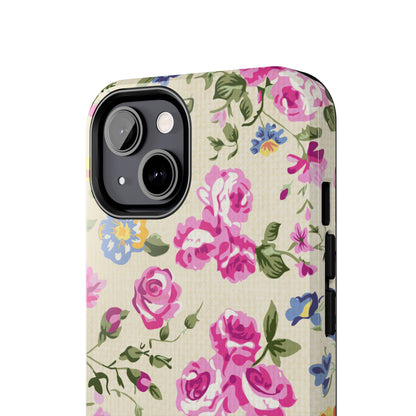 Western Pink Roses Design Tough Phone Case compatible with a large variety of iphone models