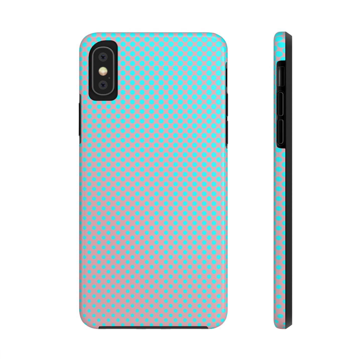 Pink and Blue Ombre Polka Dot Design Tough Phone Case compatible with a large variety of iphone models, Gift, Phone Case