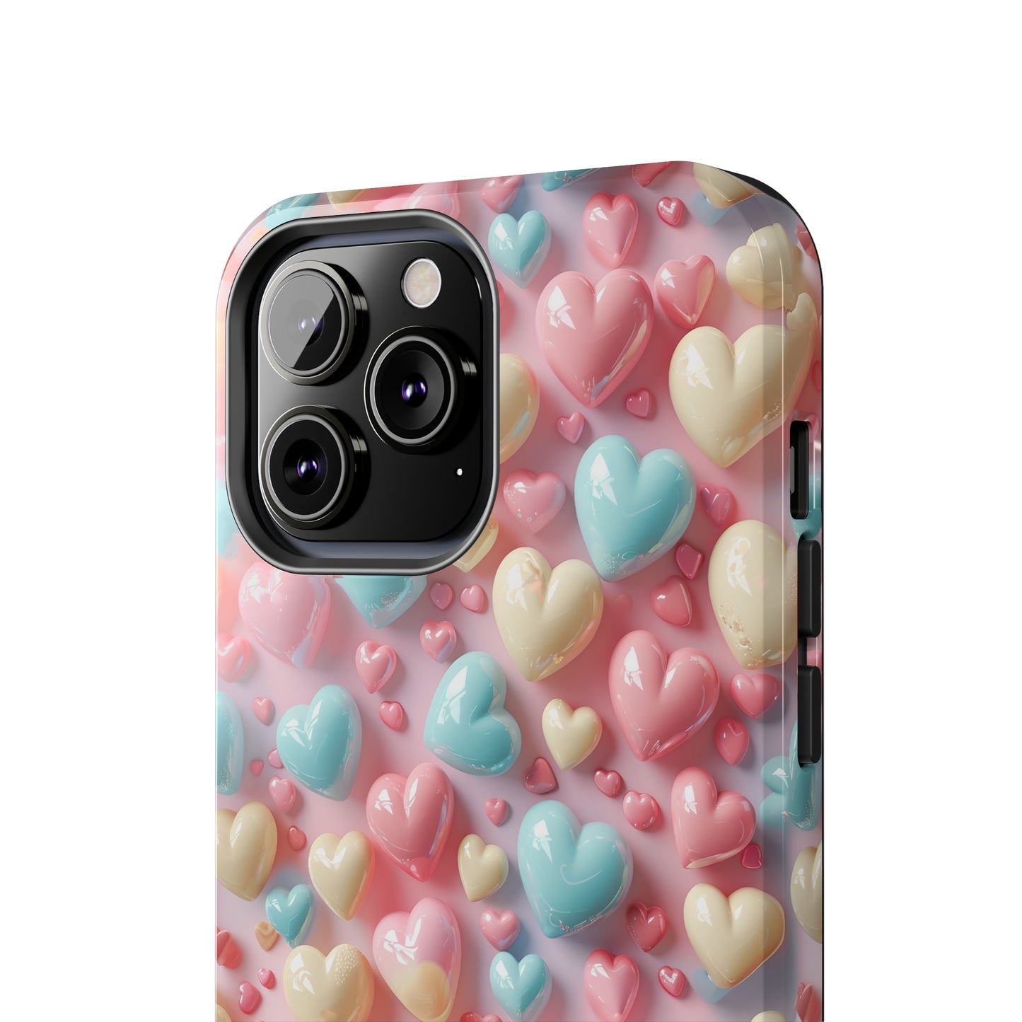 Valentine's Candy Hearts Pattern Design Tough Phone Case compatible with a large variety of iPhone models, Gift, Phone Case