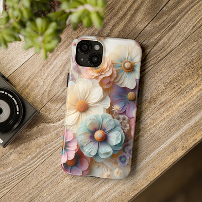 Beautiful Spring Flower Bouquet Digital print Design Tough Phone Case compatible with a large variety of iPhone models, Gift, Phone Case