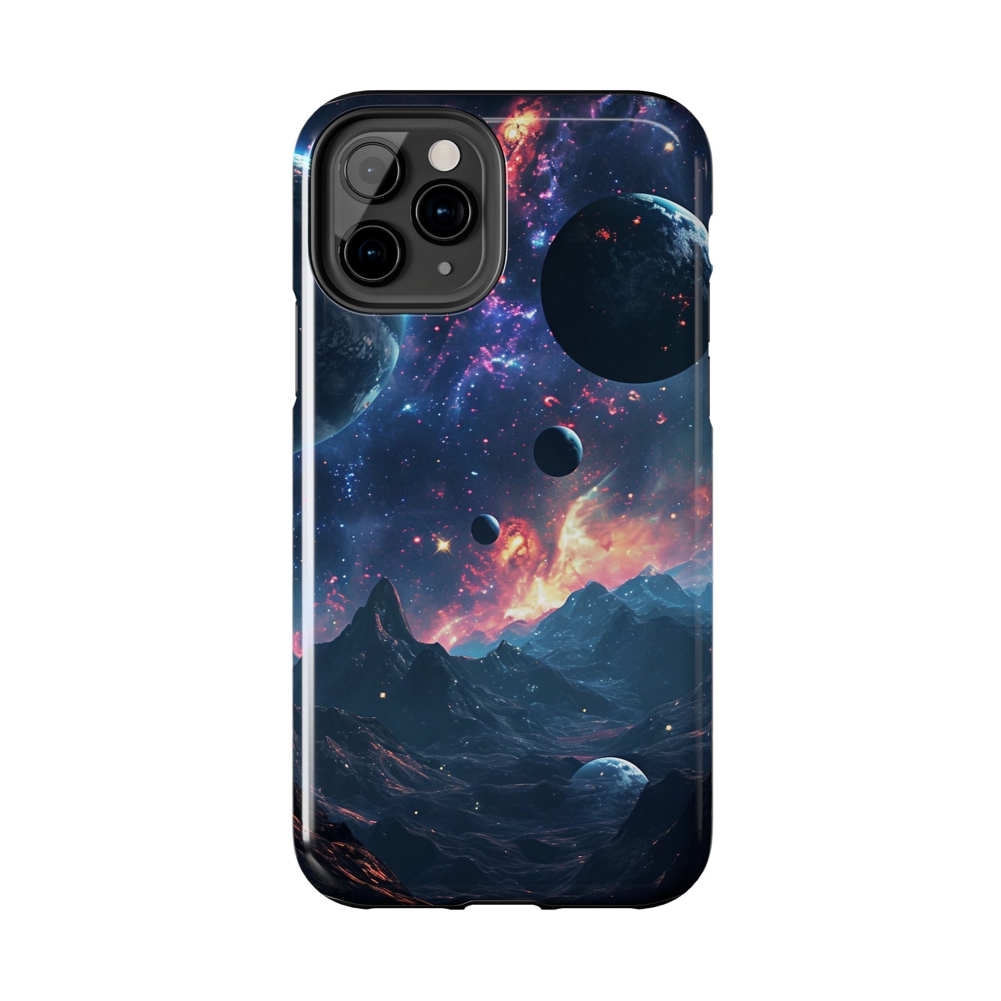 Galaxy Themed Digital print Design Tough Phone Case compatible with a large variety of iPhone models, Gift, Phone Case