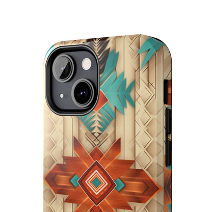 Beautiful Native American Pattern Design Tough Phone Case compatible with a large variety of iPhone models, Gift, Phone Case