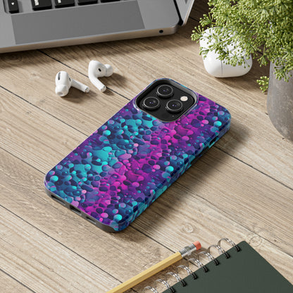 3D Bubble Print Pattern Design Tough Phone Case compatible with a large variety of iPhone models, Phone Case, Gift